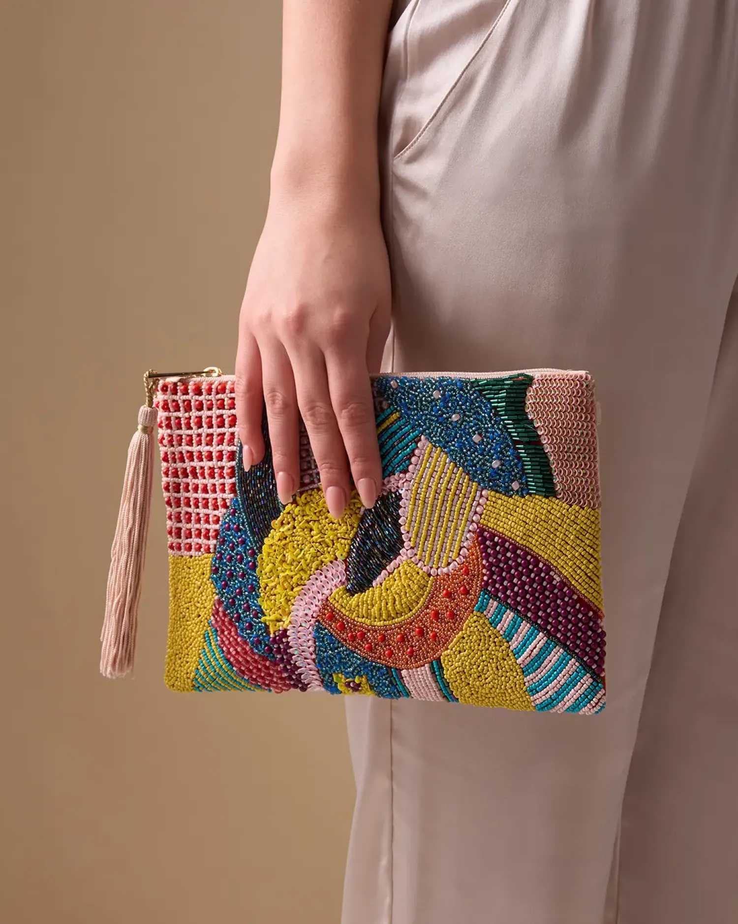 Outlet Bijou Brigitte Clutch - Colorful Beads