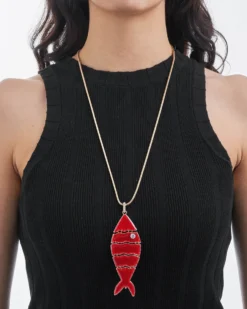 Best Bijou Brigitte Collana - Big Red