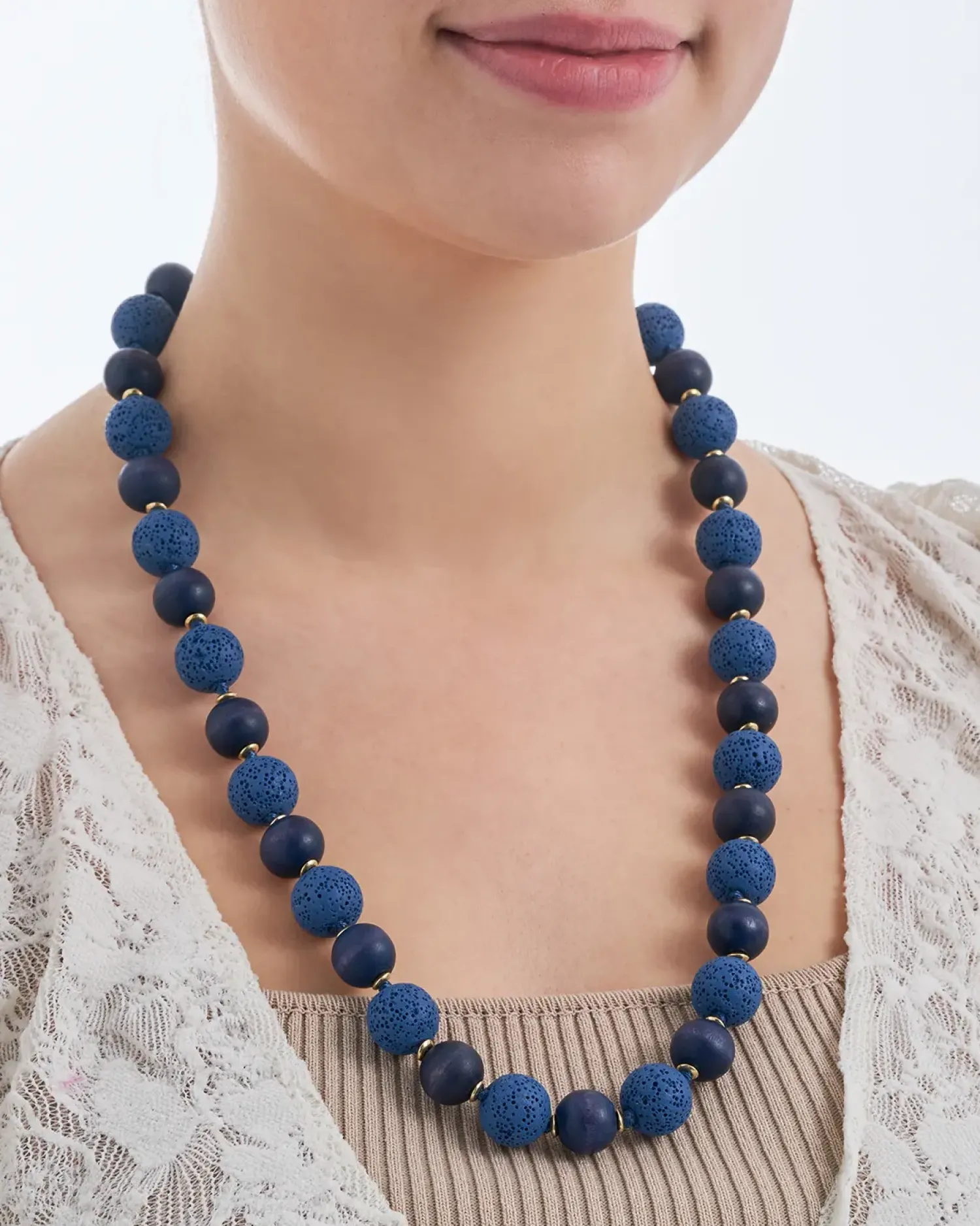 Outlet Bijou Brigitte Collana - Blue Lava
