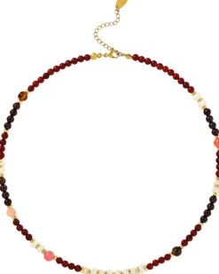 Discount Bijou Brigitte Collana - Brown Carnelian