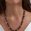 New Bijou Brigitte Collana - Brown Gems