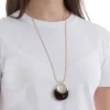 Sale Bijou Brigitte Collana - Brown Oval