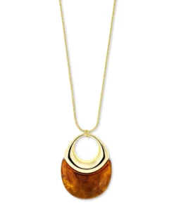 Sale Bijou Brigitte Collana - Brown Oval