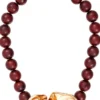 Discount Bijou Brigitte Collana - Burgundy Vintage