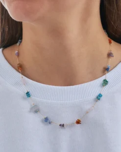 Online Bijou Brigitte Collana - Colorful Aventurine
