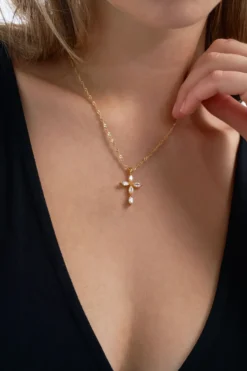 Hot Bijou Brigitte Collana - Cross of Gold