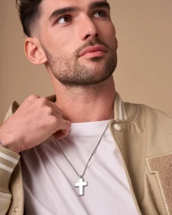 Discount Bijou Brigitte Collana da uomo - Chic Cross