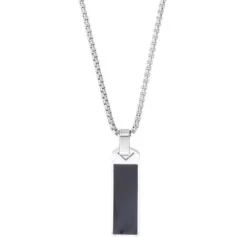 Clearance Bijou Brigitte Collana da uomo - Dark Plate