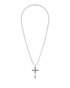 Hot Bijou Brigitte Collana da uomo - Enamelled Cross