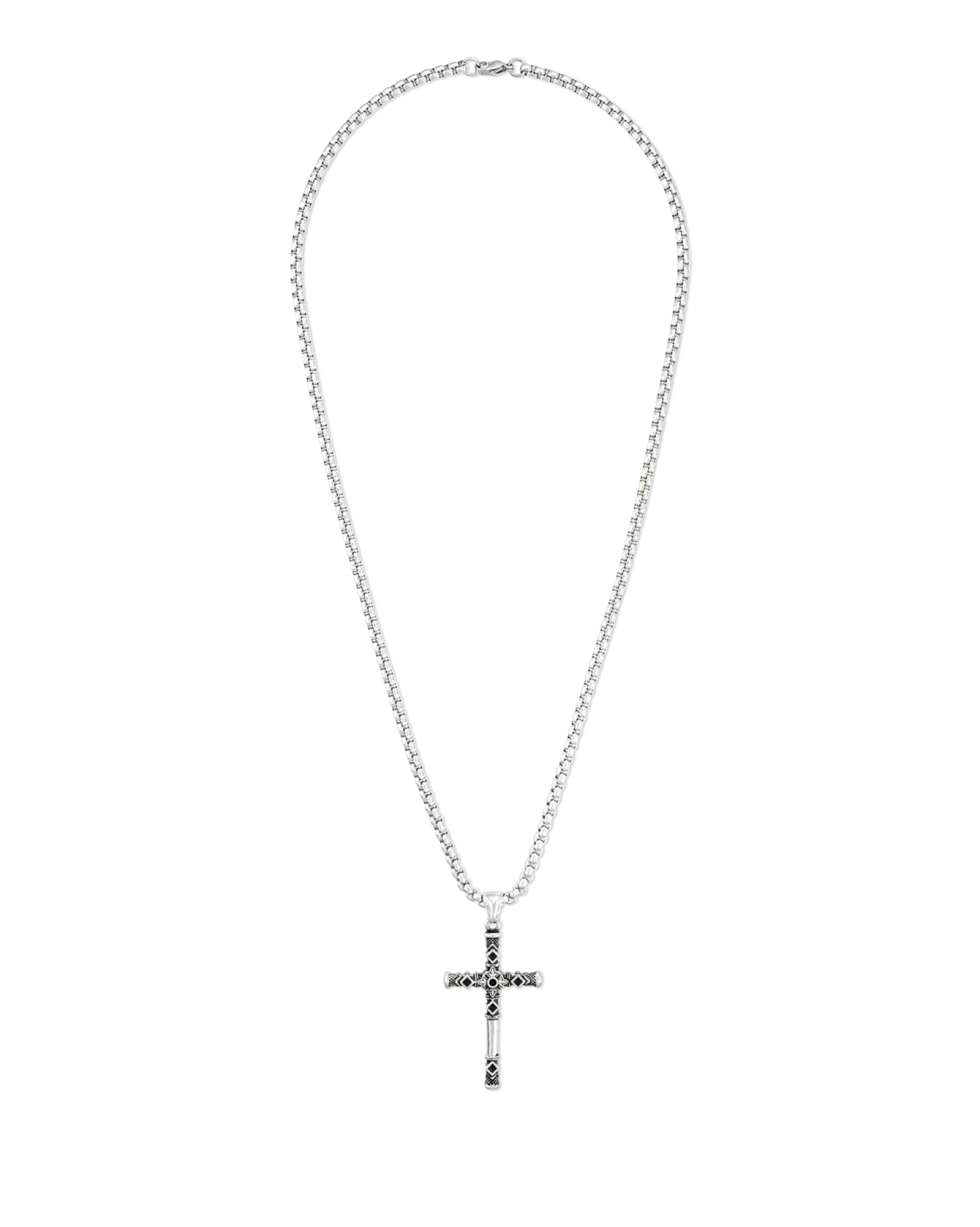 Hot Bijou Brigitte Collana da uomo - Enamelled Cross