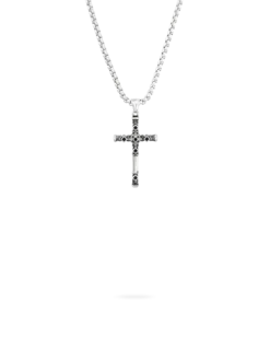 Hot Bijou Brigitte Collana da uomo - Enamelled Cross