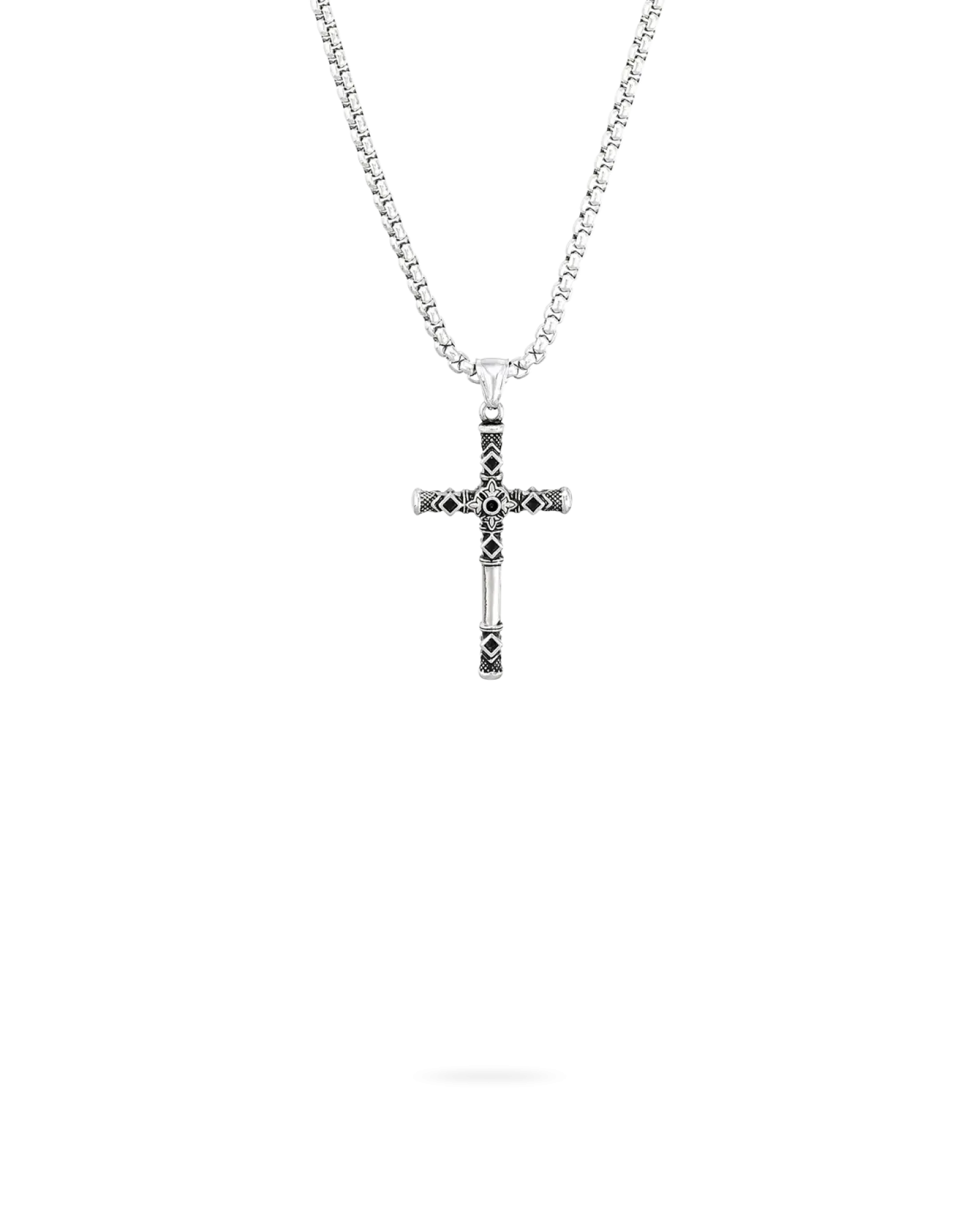 Hot Bijou Brigitte Collana da uomo - Enamelled Cross