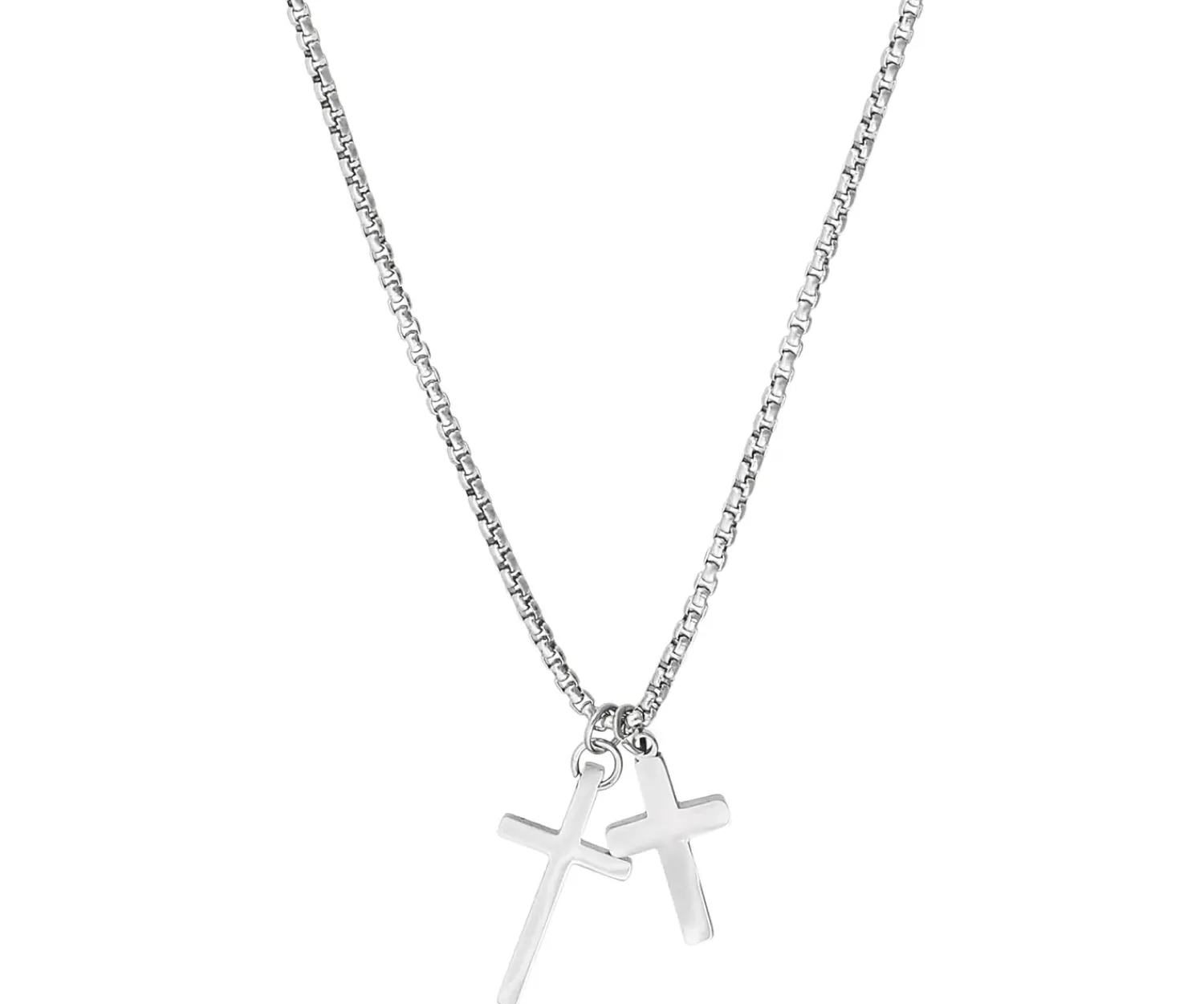 Clearance Bijou Brigitte Collana da uomo - Glittering Cross