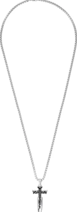 Online Bijou Brigitte Collana da uomo - Hard Cross