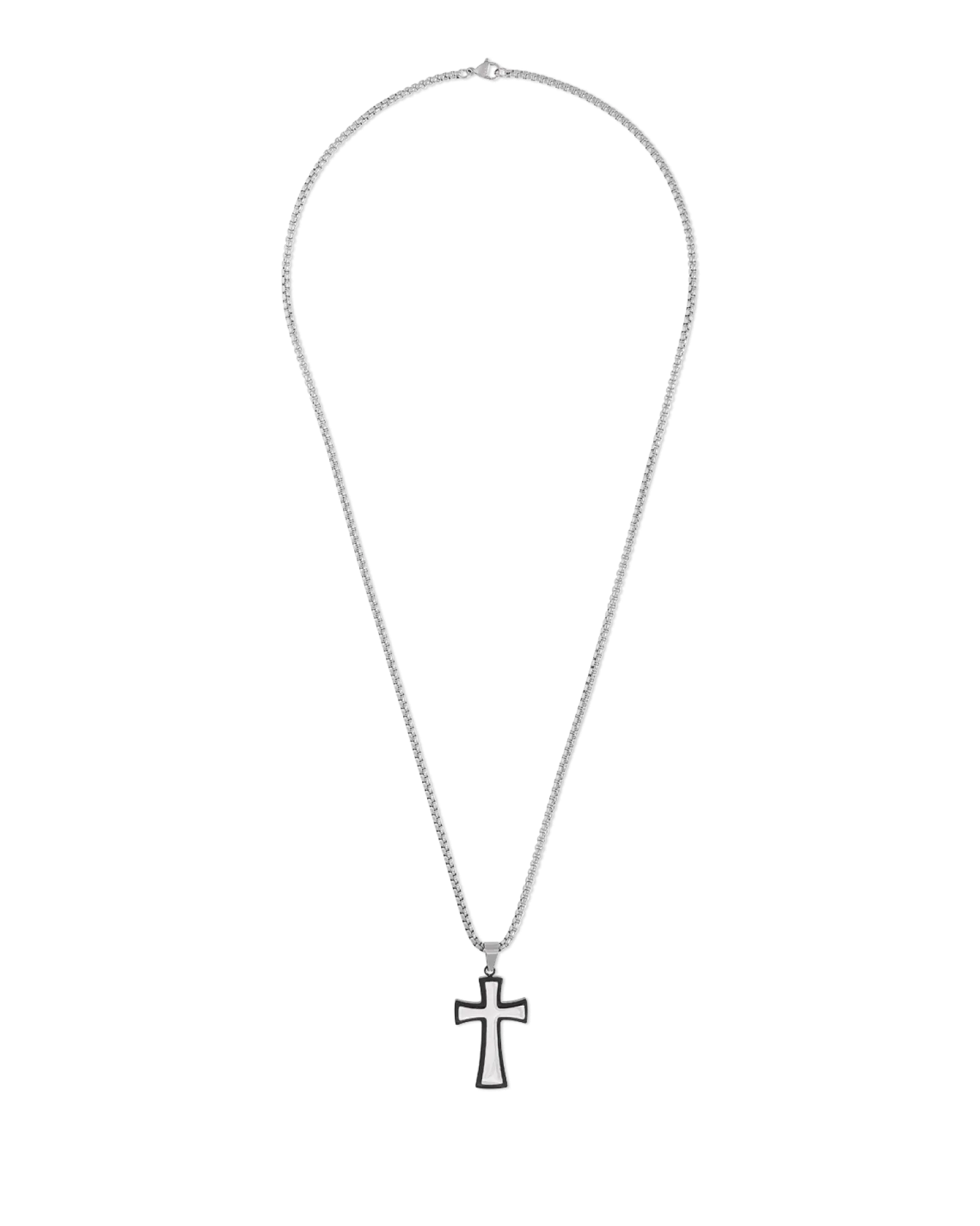 Hot Bijou Brigitte Collana da uomo - Shiny Cross