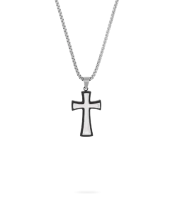Hot Bijou Brigitte Collana da uomo - Shiny Cross