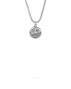 Sale Bijou Brigitte Collana da uomo - Silver Compass