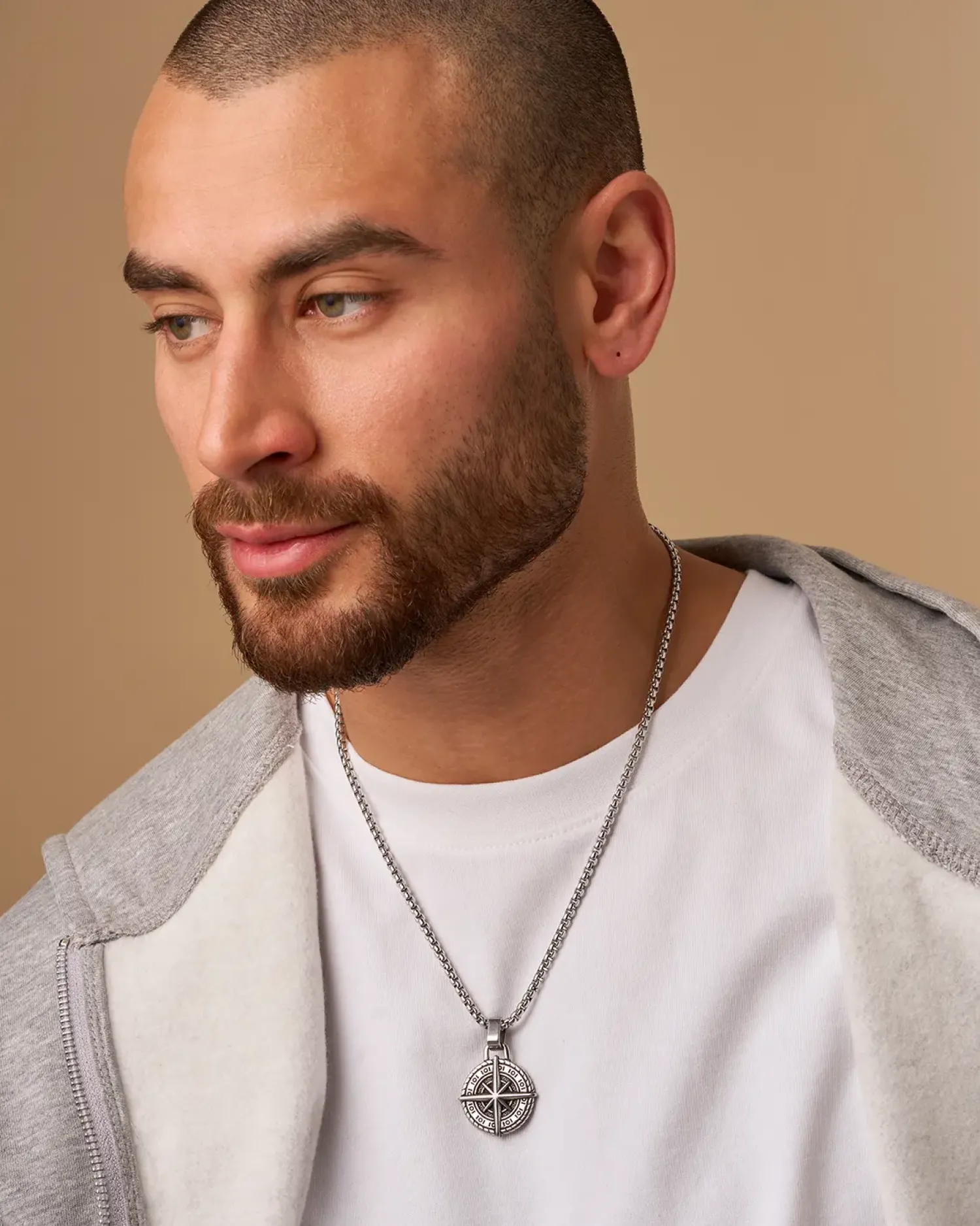 Online Bijou Brigitte Collana da uomo - Silver Route