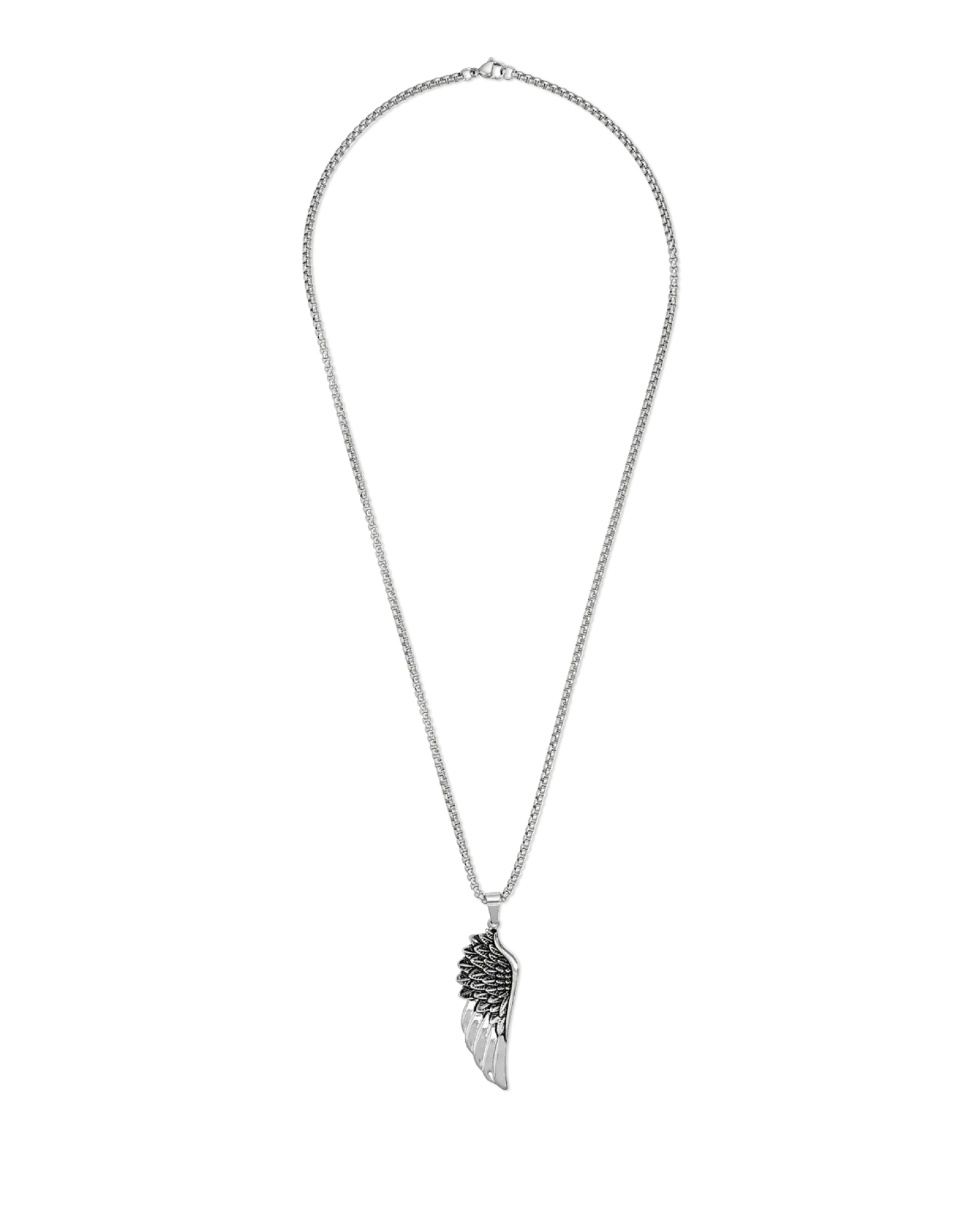 Clearance Bijou Brigitte Collana da uomo - Silver Wings