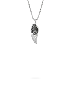 Clearance Bijou Brigitte Collana da uomo - Silver Wings