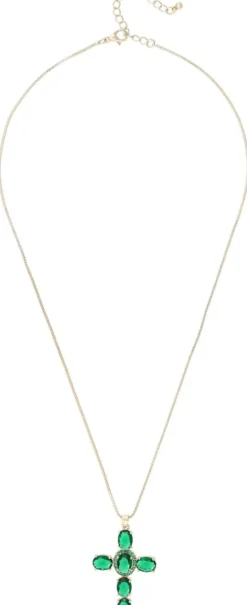 Clearance Bijou Brigitte Collana - Emerald Cross