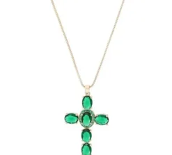 Clearance Bijou Brigitte Collana - Emerald Cross