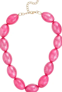 Clearance Bijou Brigitte Collana - Fuchsia Marble