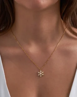 Best Bijou Brigitte Collana - Golden Snowflake