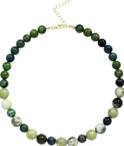 Sale Bijou Brigitte Collana - Green Agate