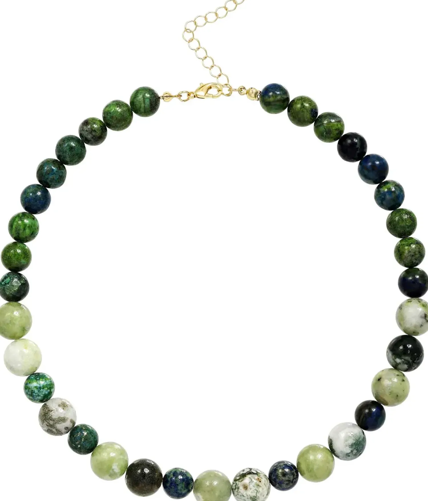 Sale Bijou Brigitte Collana - Green Agate