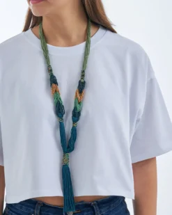 Hot Bijou Brigitte Collana - Green Beads