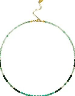Sale Bijou Brigitte Collana - Green Jade