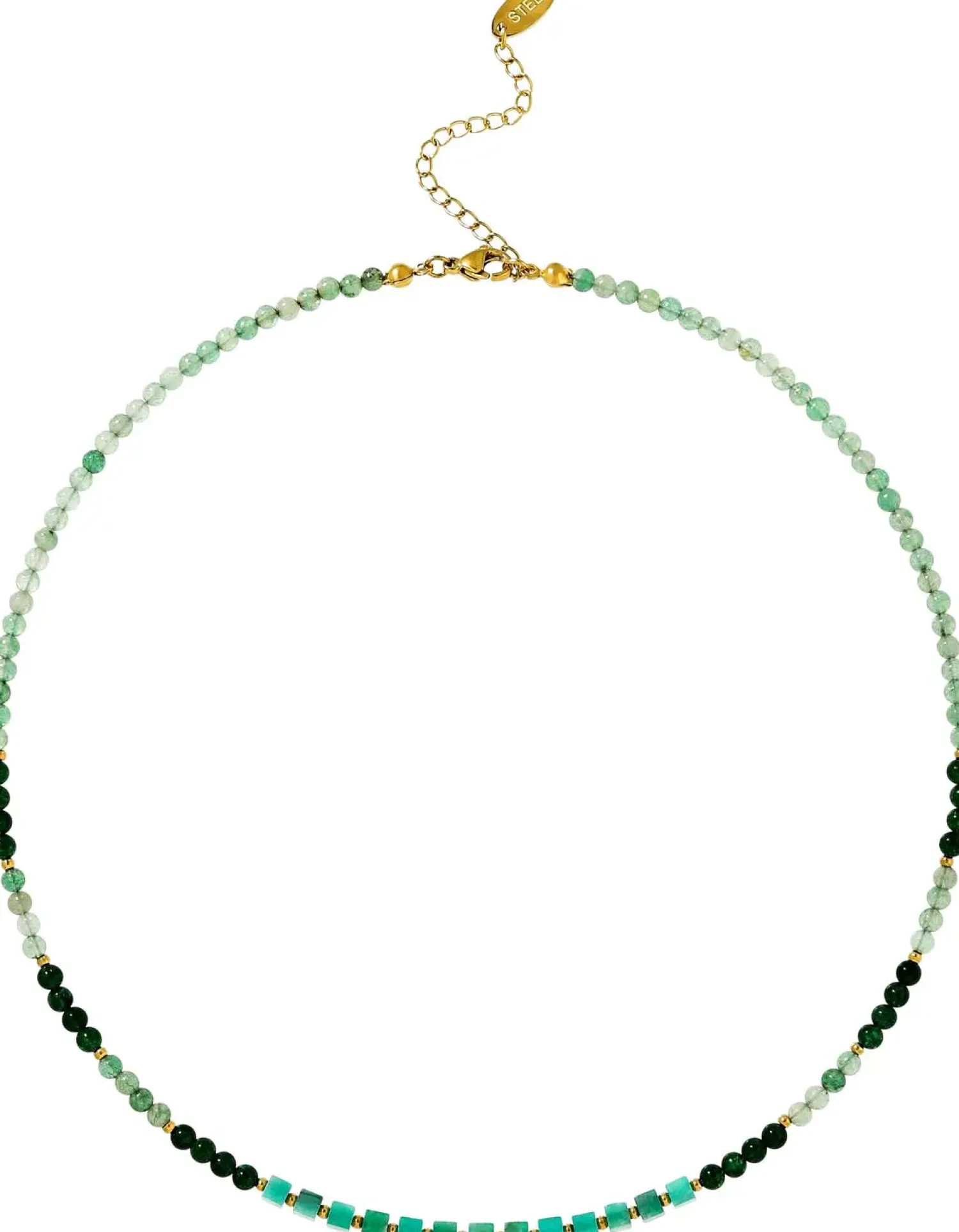 Sale Bijou Brigitte Collana - Green Jade