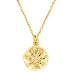 Hot Bijou Brigitte Collana - Hammered Plate