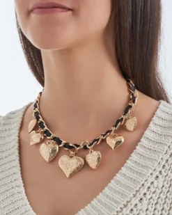 Bijou Brigitte Collana - Heart Pendants