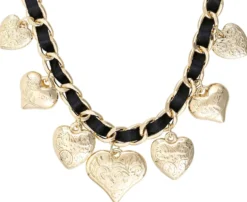 Bijou Brigitte Collana - Heart Pendants