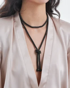 Discount Bijou Brigitte Collana - Knotted Black