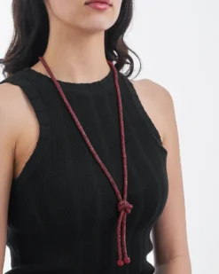 Bijou Brigitte Collana - Knotted Red