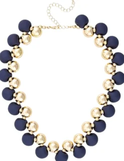Bijou Brigitte Collana - Navy Pearls