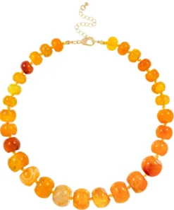 New Bijou Brigitte Collana - Orange Agate