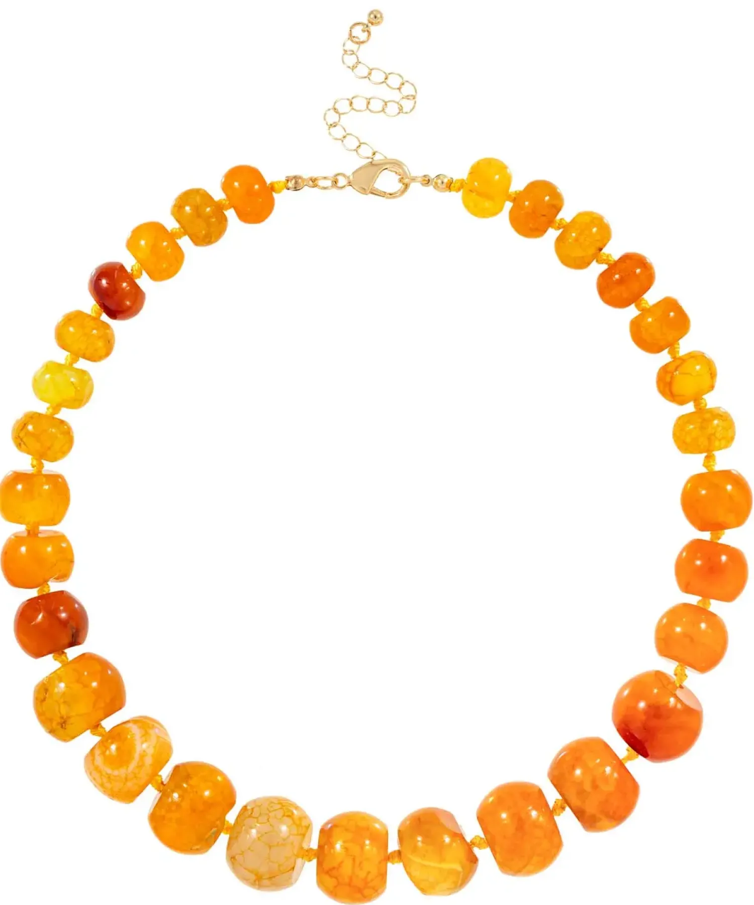 New Bijou Brigitte Collana - Orange Agate