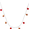 Online Bijou Brigitte Collana - Red Hearts