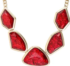 New Bijou Brigitte Collana - Red Shapes