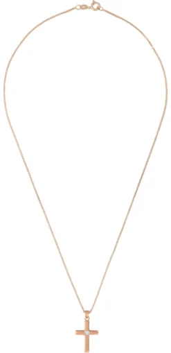 New Bijou Brigitte Collana - Rosé Cross Pendant