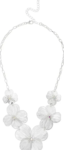 New Bijou Brigitte Collana - Silver Petal