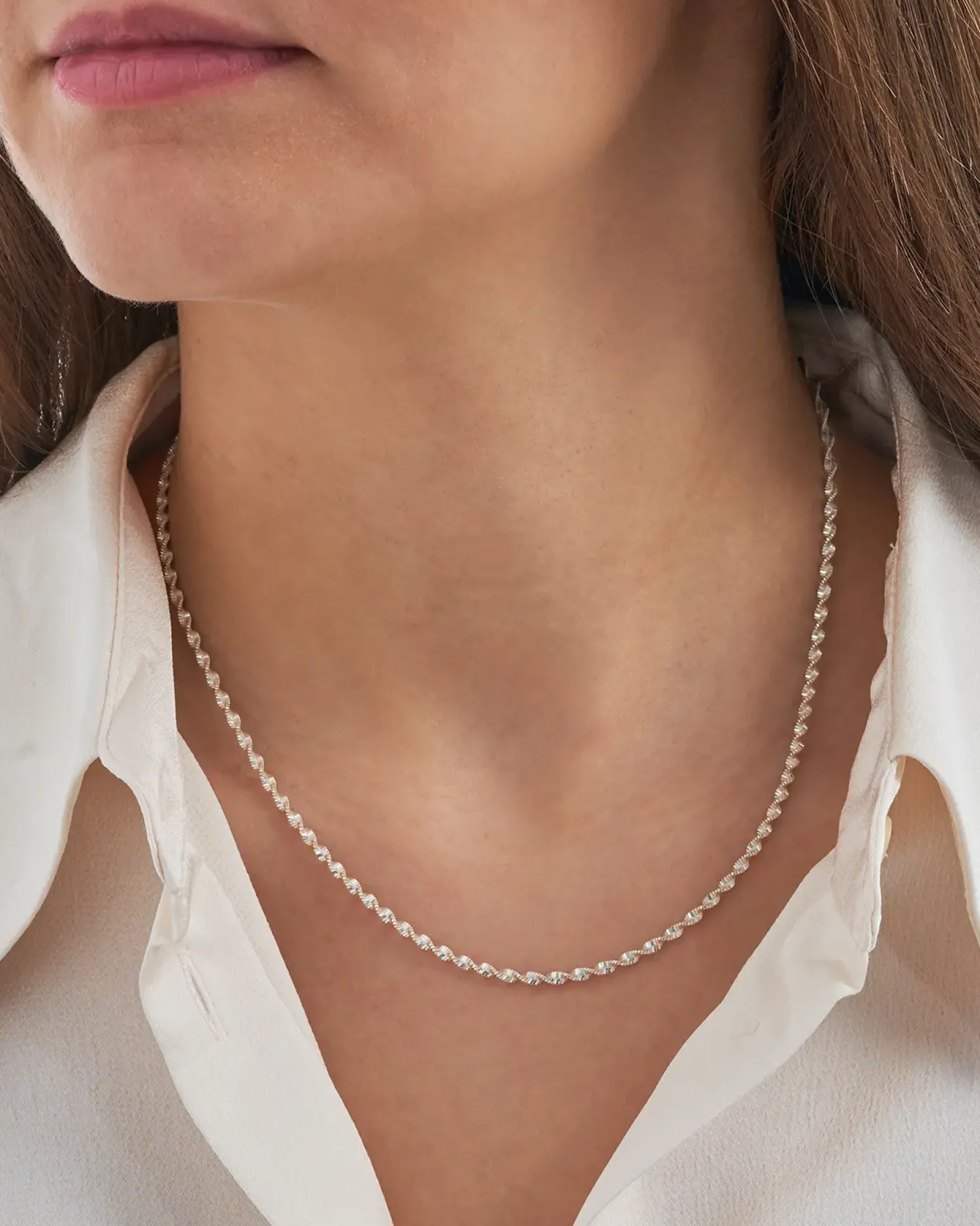 New Bijou Brigitte Collana - Silver Rotation