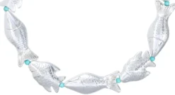 Bijou Brigitte Collana - Silver Scales