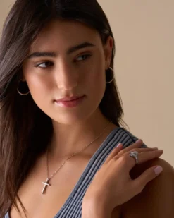 Sale Bijou Brigitte Collana - Steel Cross