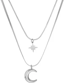 Online Bijou Brigitte Collana - Steel Moon
