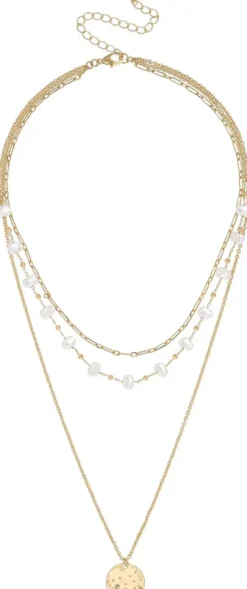 Outlet Bijou Brigitte Collana stratificata - Beach Pearls